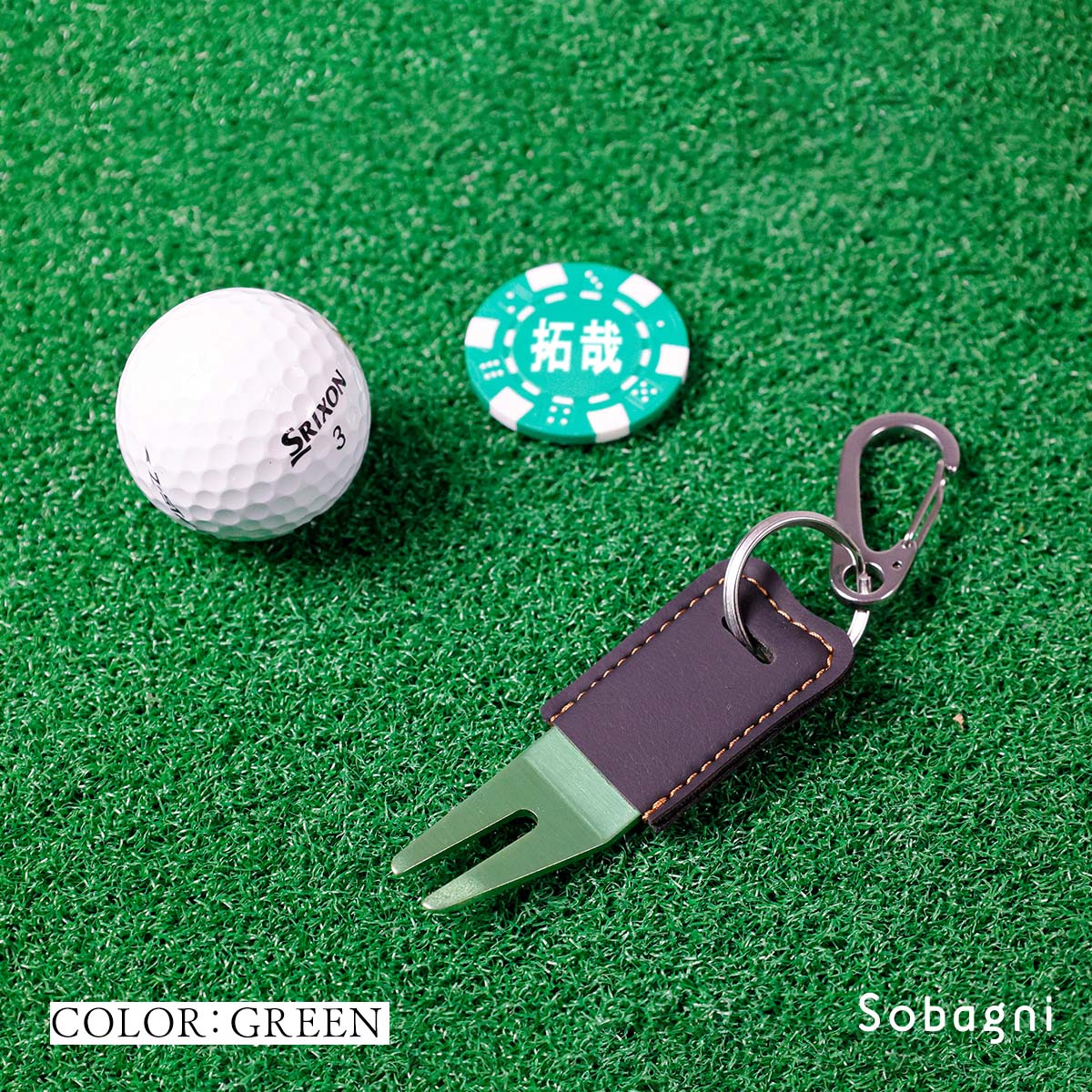 malbon golf マルボンゴルフ ゴルフ マーカー クリップ イエロー s